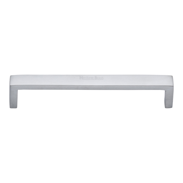 C4520 160-SC • 160 x 168 x 28mm • Satin Chrome • Heritage Brass Wide Metro Cabinet Pull Handle